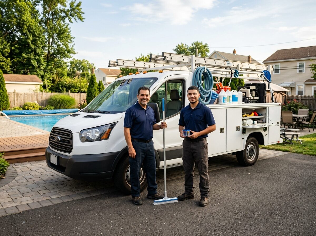 El equipo de A&M Pool Services